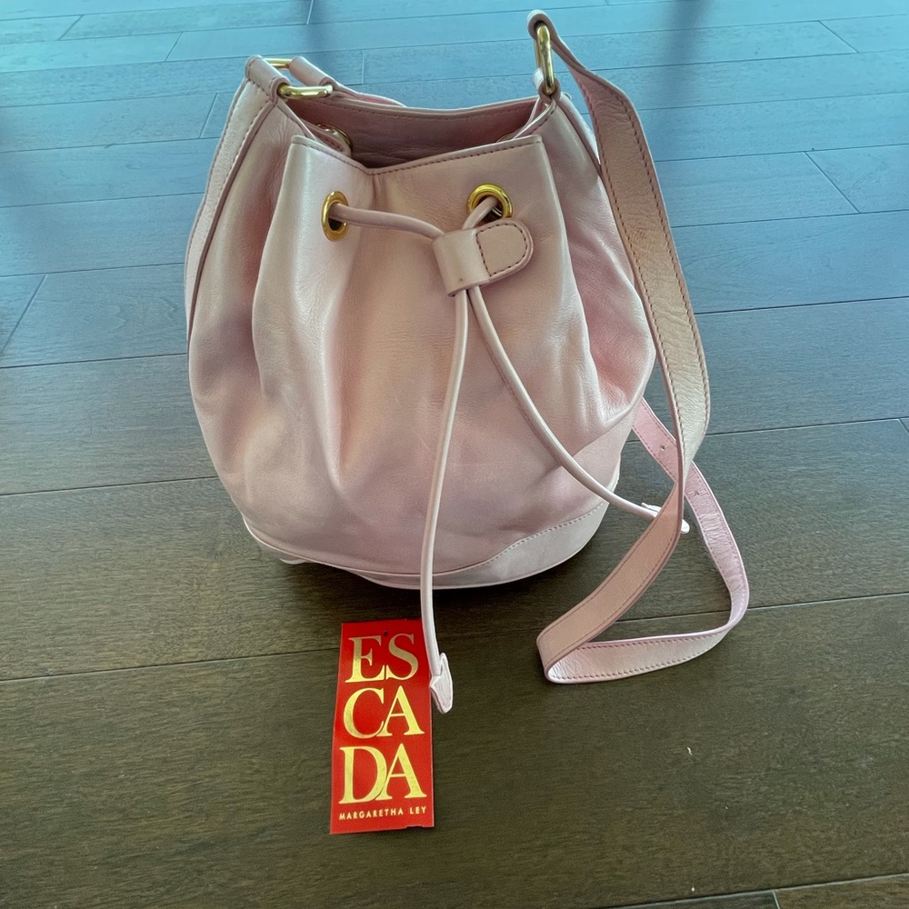 Escada Pink Bucket Purse
